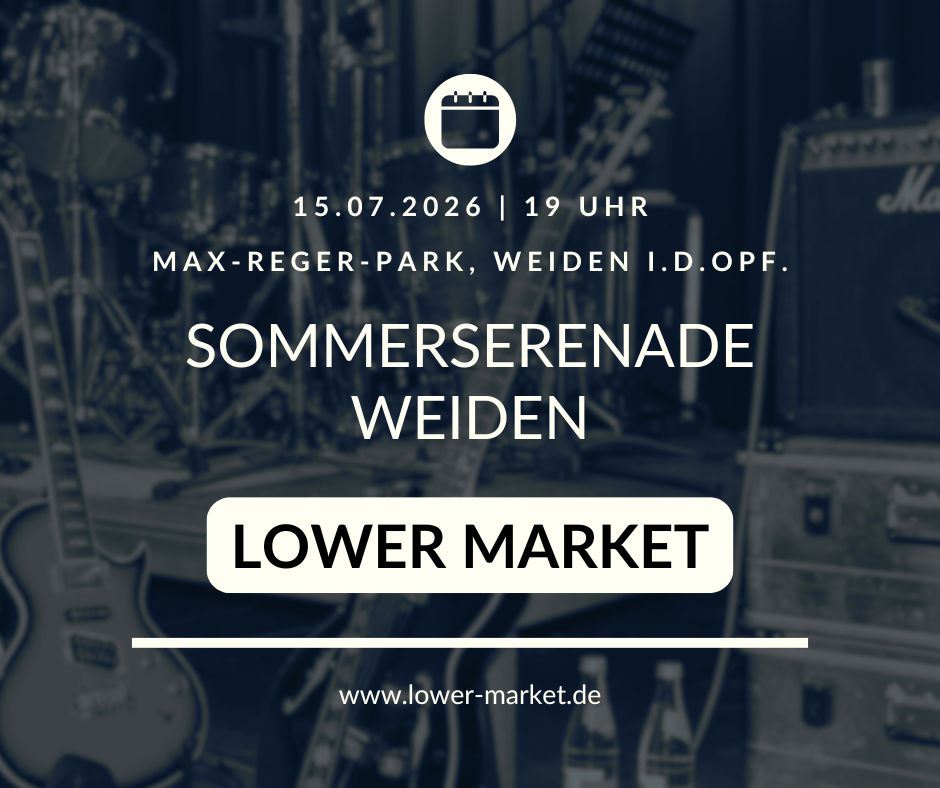 Sommerserenade Weiden am 15.07.2026 um 19 Uhr im Max-Reger-Park