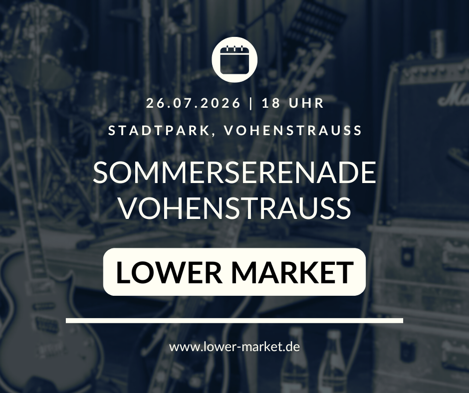 Sommerserenade Vohenstrauß am 26.07.2026 um 18 Uhr im Stadtpark